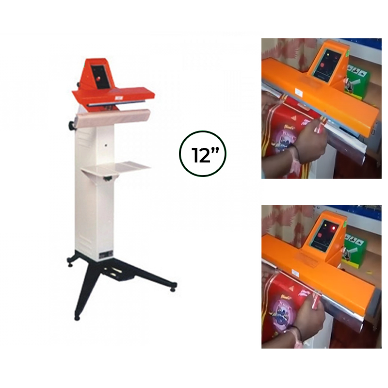 Impulse Type 12 Inch (300mm) Manual Foot Sealer, 400W to 600W(Size-300 x 1.6 mm)